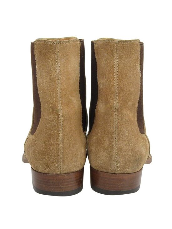 Saint Laurent Paris Suede Side Gore Boots Beige main image 6